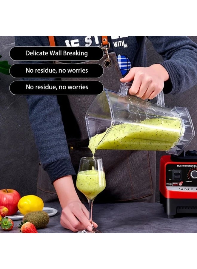 SILVER CREST Blender and Food Processor SILVER CREST 4500W High Speed Heavy Duty Commercial Mixer Grinder for Grinding Fruit Juice Smoothies and Baby Food Model SC-1589 Red - Image 4