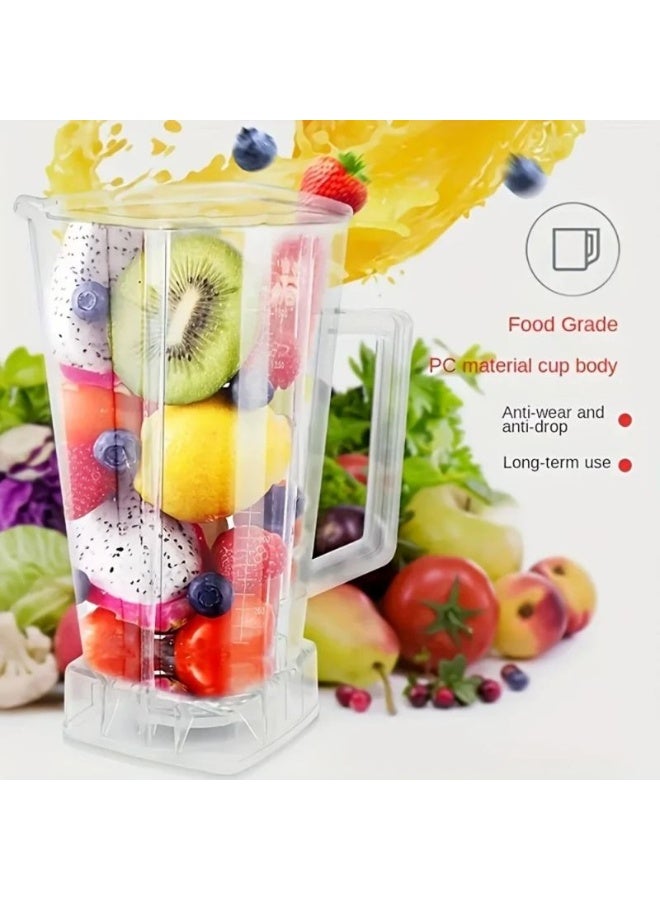 SILVER CREST Blender and Food Processor SILVER CREST 4500W High Speed Heavy Duty Commercial Mixer Grinder for Grinding Fruit Juice Smoothies and Baby Food Model SC-1589 Red - Image 3
