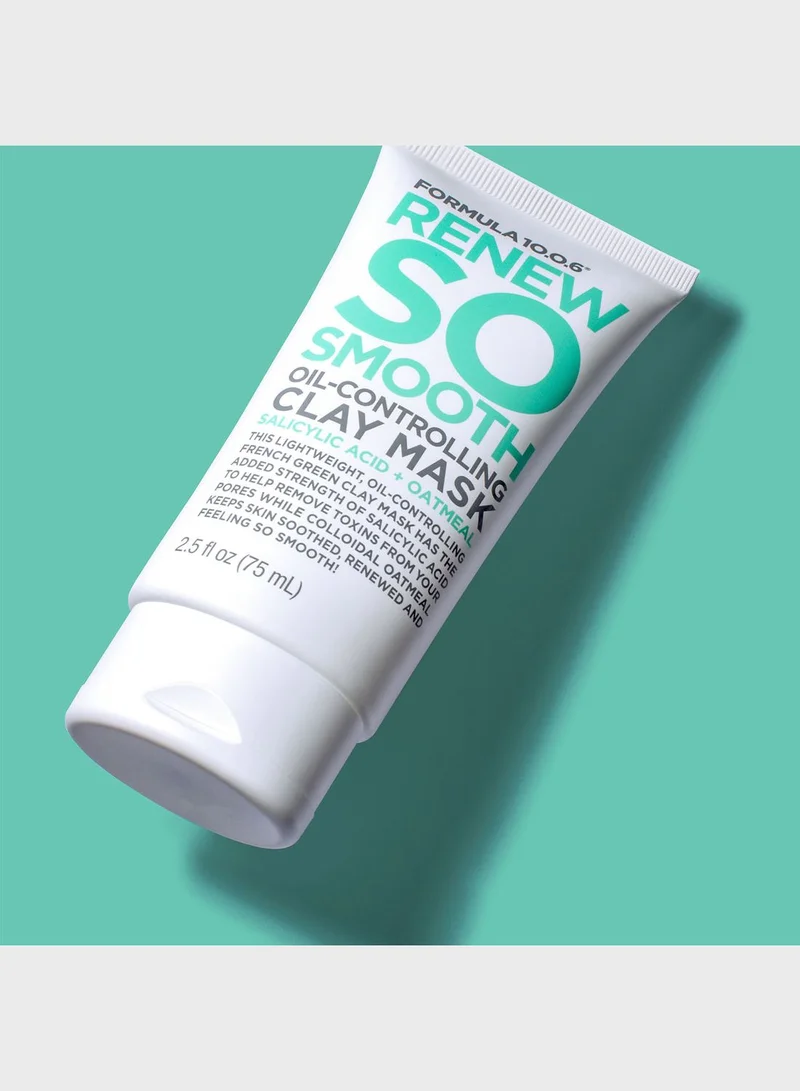 FORMULA 10.0.6 Renew So Smooth Oil-Controlling Clay Mask Salicylic Acid + Oatmeal