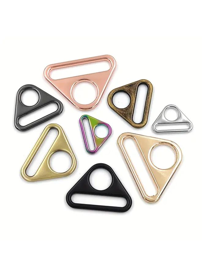 Alloy Metal Triangle Ring Rivets For Leathercraft 20mm Antique Copper 4 Pcs Set - Image 5