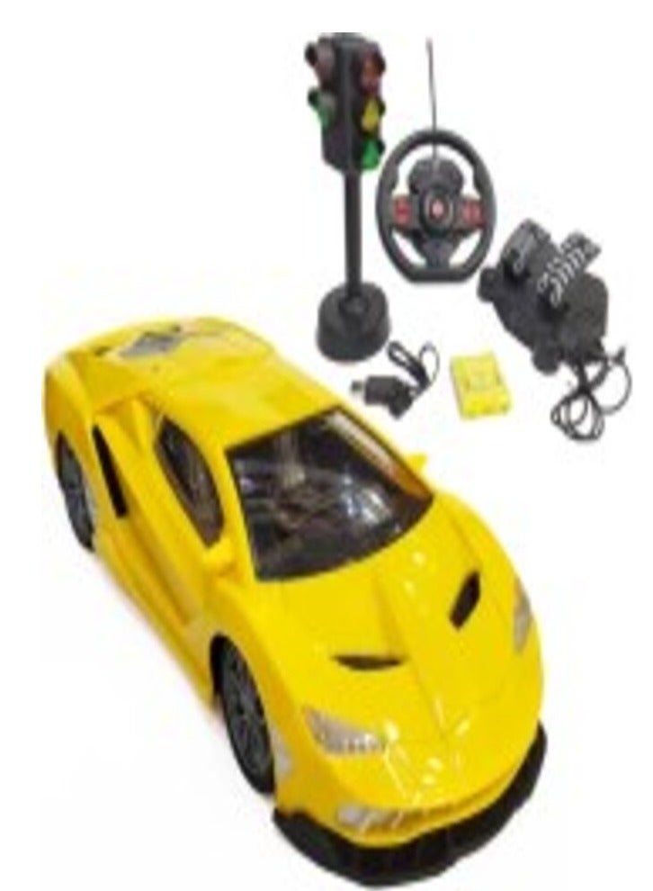 Remote control car with steering wheel control, traffic light, assorted - Image 3