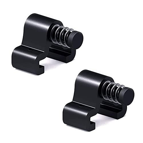 CCJH Barn Door Stopper for 40mm Width Flat Barn Door Track, Adjustable Spring Door Stoppers 2 Pack - Image 1
