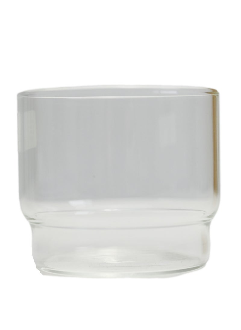 Clear Drinking Glass - 260ml Capacity - Sleek Design - Durable Glassware for Beverages
