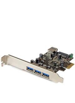 Startech.com StarTech.com 4 Port PCI Express USB 3.0 Card - 3 External and 1 Internal - Native OS Support in Windows 8 and 7 - Standard and Low-Profile (PEXUSB3S42)  - Image 1