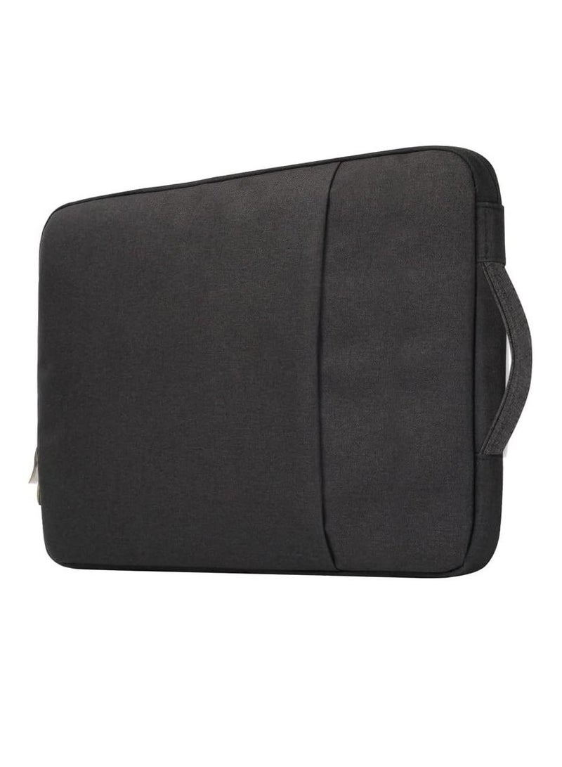 13-Inch Laptop Sleeve Case for 2022 MacBook Air 13.6 inch with Apple M2 Chip & 2022 MacBook Pro 13.3 inch with Apple M2 Chip Accessory Traveling Carrying Canvas Bag Cover Simple Case (Black)  - Image 3