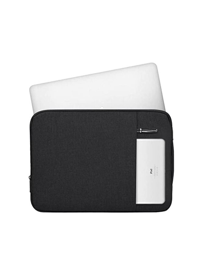 13-Inch Laptop Sleeve Case for 2022 MacBook Air 13.6 inch with Apple M2 Chip & 2022 MacBook Pro 13.3 inch with Apple M2 Chip Accessory Traveling Carrying Canvas Bag Cover Simple Case (Black)  - Image 4