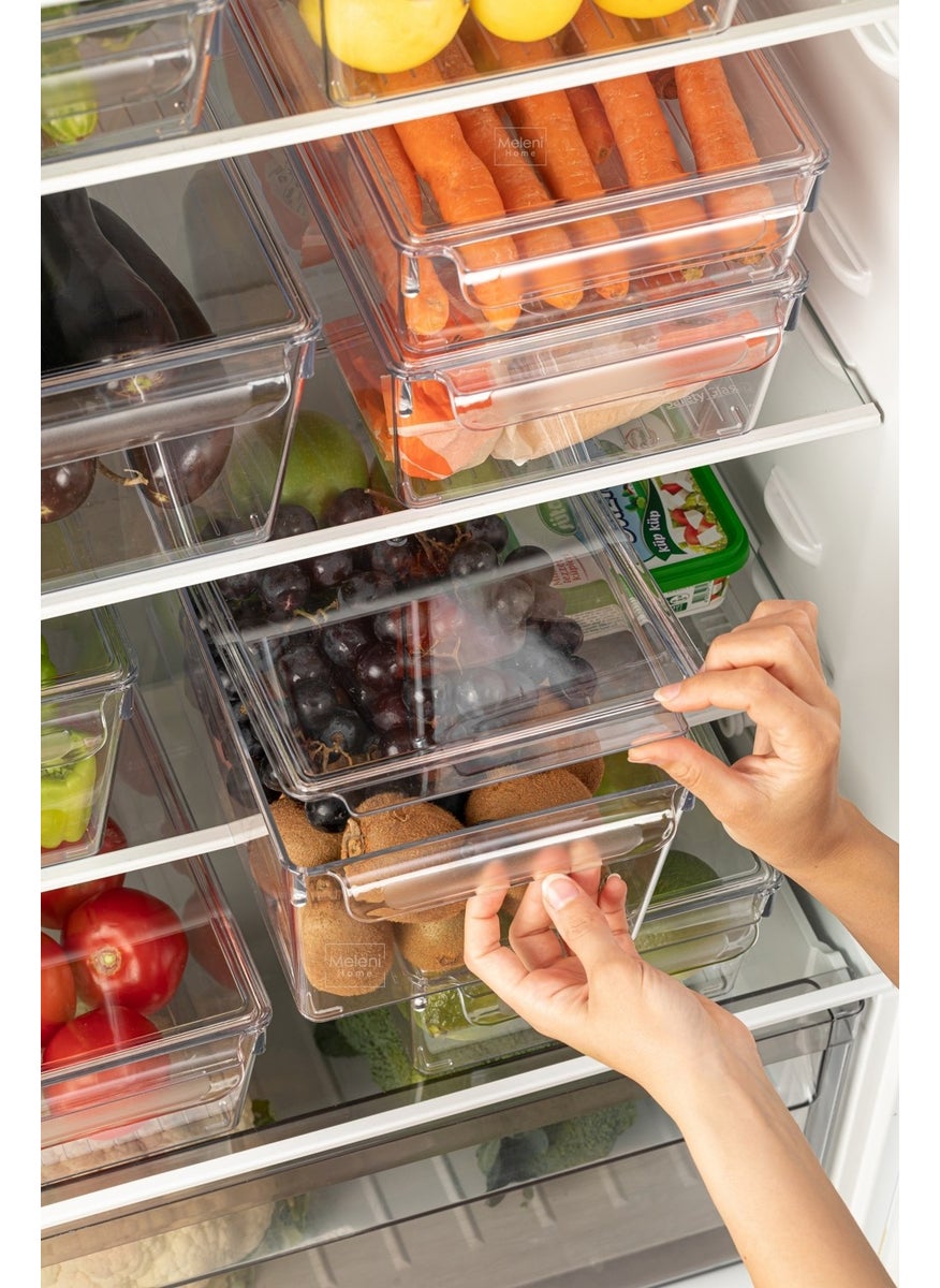 Set of 3 Covered Refrigerator Organizer Inside the Refrigerator Organizer 10 X 32,5 X 20 Cm - pzsku/Z2E4C636E3F43B6F536A9Z/45/_/1725721941/8ea9f92f-22a1-48ac-becc-f7496aa05f27