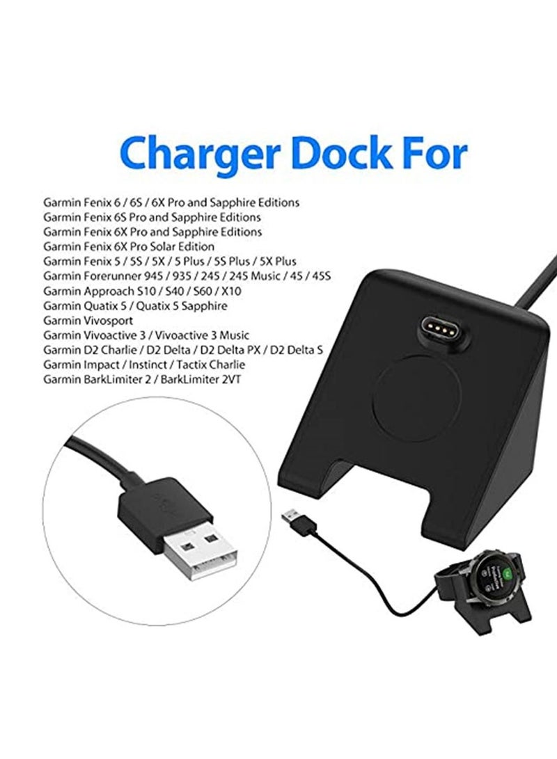 USB Fast Charging Charger Dock Station Holder Stand for Garmin Fenix 6S 6X 6 5S 5X 5 Plus Active Vivoactive 4  - Image 4