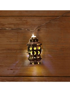 Generic 10 Pcs Ramadan String Lights Muslim Solar Lantern Golden Palace Lantern LED Light for Party Festival  - Image 1
