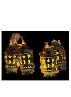 Generic 10 Pcs Ramadan String Lights Muslim Solar Lantern Golden Palace Lantern LED Light for Party Festival  - Image 4