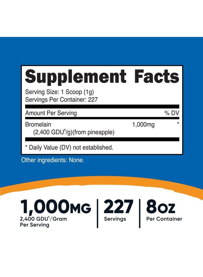 Nutricost Bromelain Powder 8 OZ - Non-GMO, Vegetarian, Gluten Free - Image 2