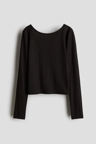 H&M Ribbed Jersey Top
