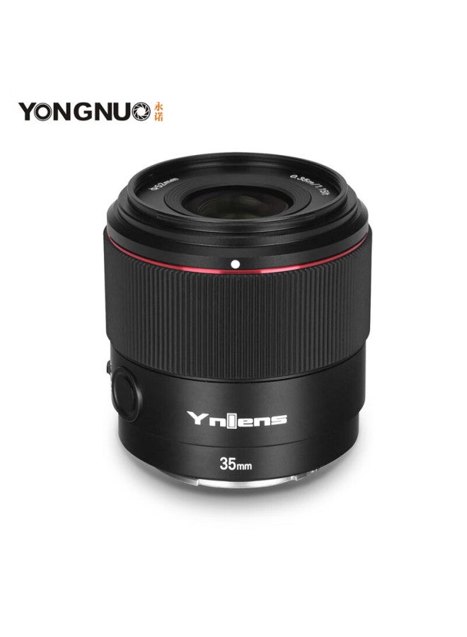 YONGNUO عدسة يونغنو Yn35Mm F2S بزاوية واسعة مع وضع تلقائي وفتحة كبيرة لتصوير البورتريه والشوارع - Image 1