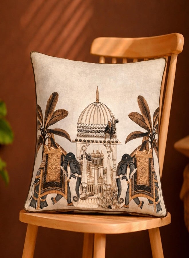 ELORA Soft Cushion Covers[16 * 16 in] (3, Heritage Ivory) - Image 2