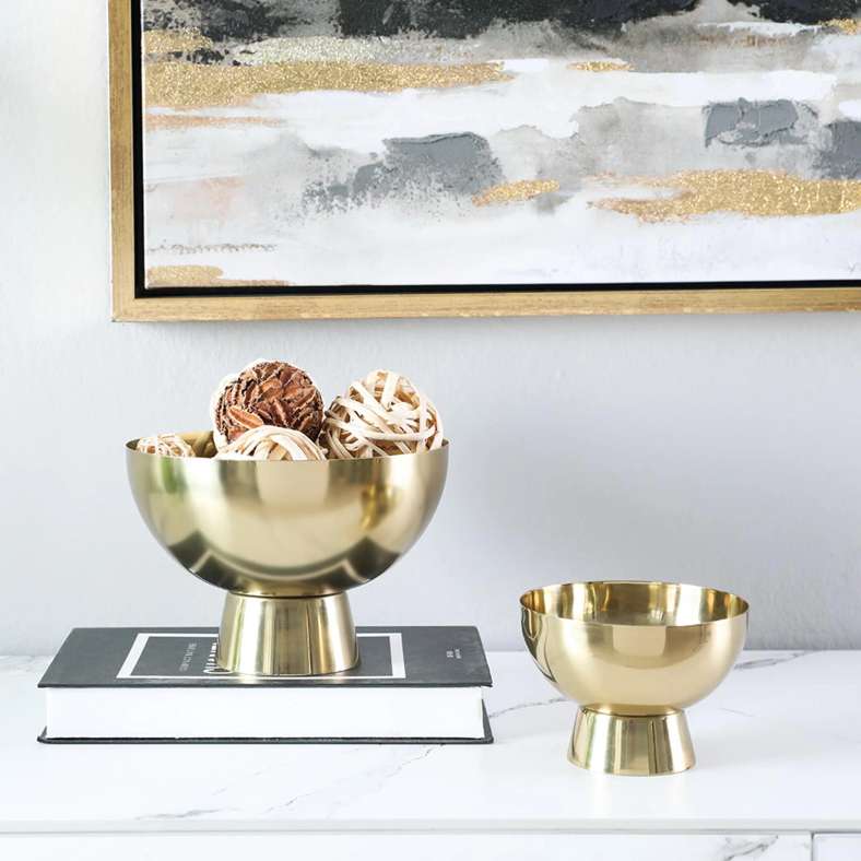 Pan Home Bijou Metal Decor Bowl 11x11x9cm-Gold - 112BIX9900019 - Image 1