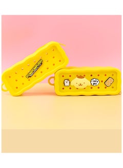 kuromi Sanrio Pom Pom Purin student big capacity pencil bag silicone pen bag school supplies gift  - Image 1
