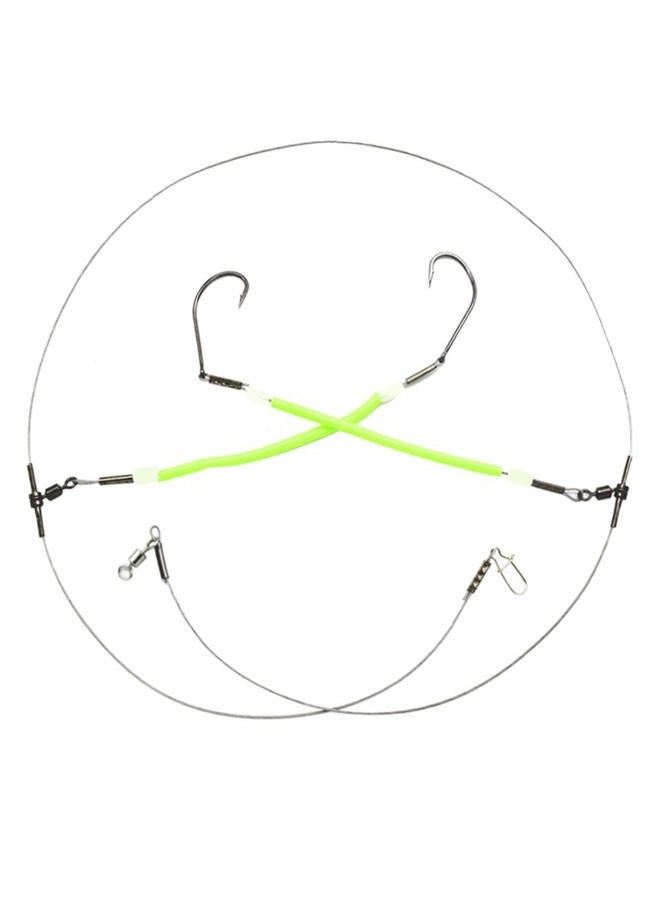 SENYUBBY High Strength 49-Strands Steel Wire Leader Rigs with Hooks Swivels Snap Connect,Saltwater Fishing Assecories Steel Wire Leader with Nylon-Coating - Image 3
