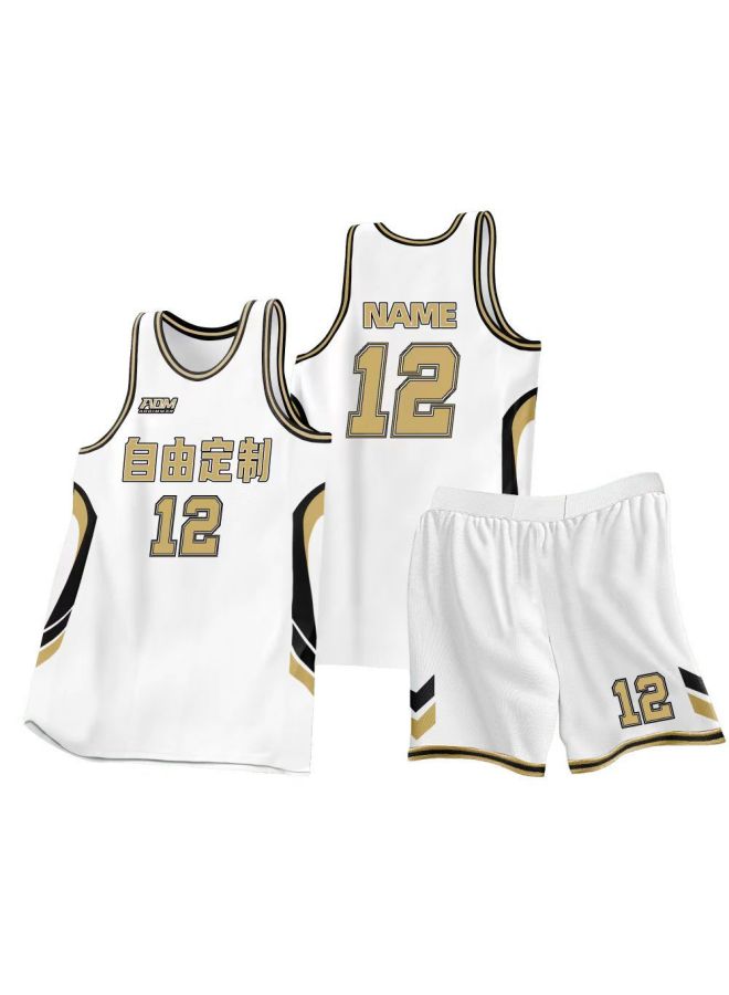 New Basketball Clothes Suit Breathable Quick-drying Printing Printing Unit Club Competition Training Children Student Vest