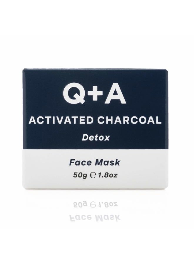 Q+A Activated Charcoal Face Mask | 50g | Detoxifying Charcoal Mask with Activated Charcoal, Bentonite, and Kaolin - Image 4