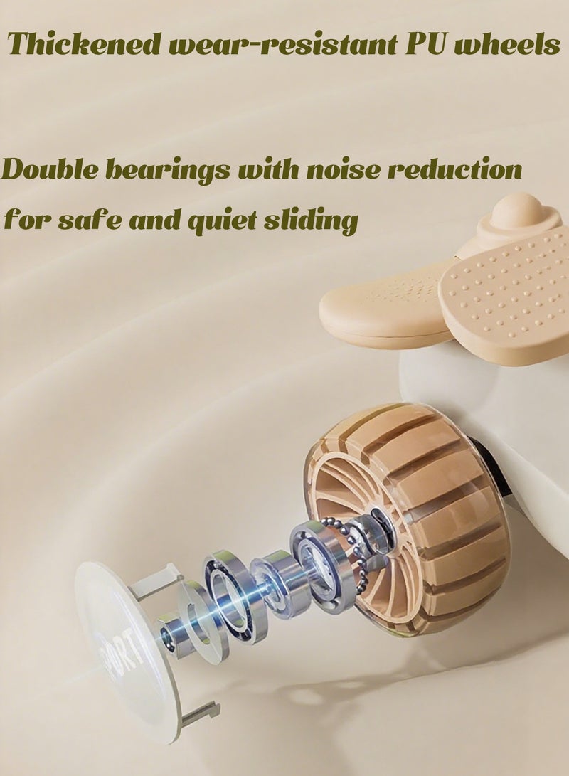 Mi VAZA 3 Wheel Scooter for Kids - Folding Scooters for Kids/Toddlers, Height Adjustable, Non-Slip Tray,the scooter head front could light up with music and Flashing Wheel Lights, Perfect gift for 3-6 Years Old Boys and Girls - Image 3