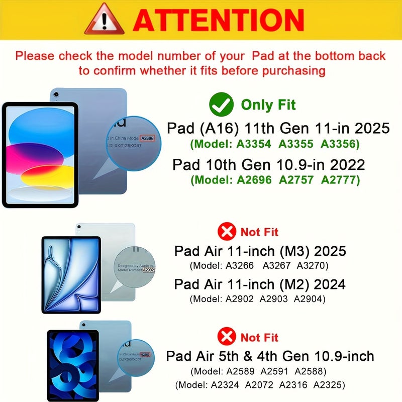 3 قطع من واقي الشاشة الزجاجي المقسّى لإصدار iPad الجيل العاشر والحادي عشر شفافية عالية - Image 3