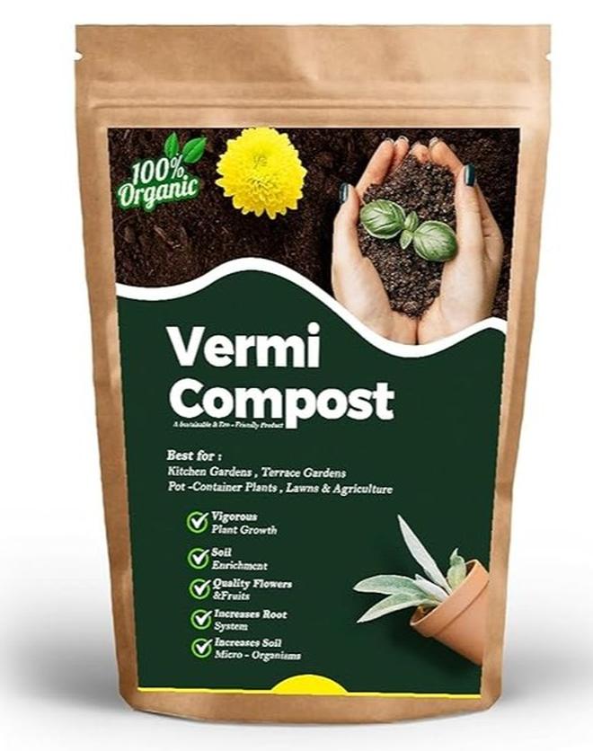 مسبوكات دودة الأرض، سماد سماد فيرمي عضوي، ممتاز للنباتات المنزلية، الخضروات، الزهور، أفضل اختيار للمزارعين العضويين للنباتات الخارجية والداخلية أجروسنتر