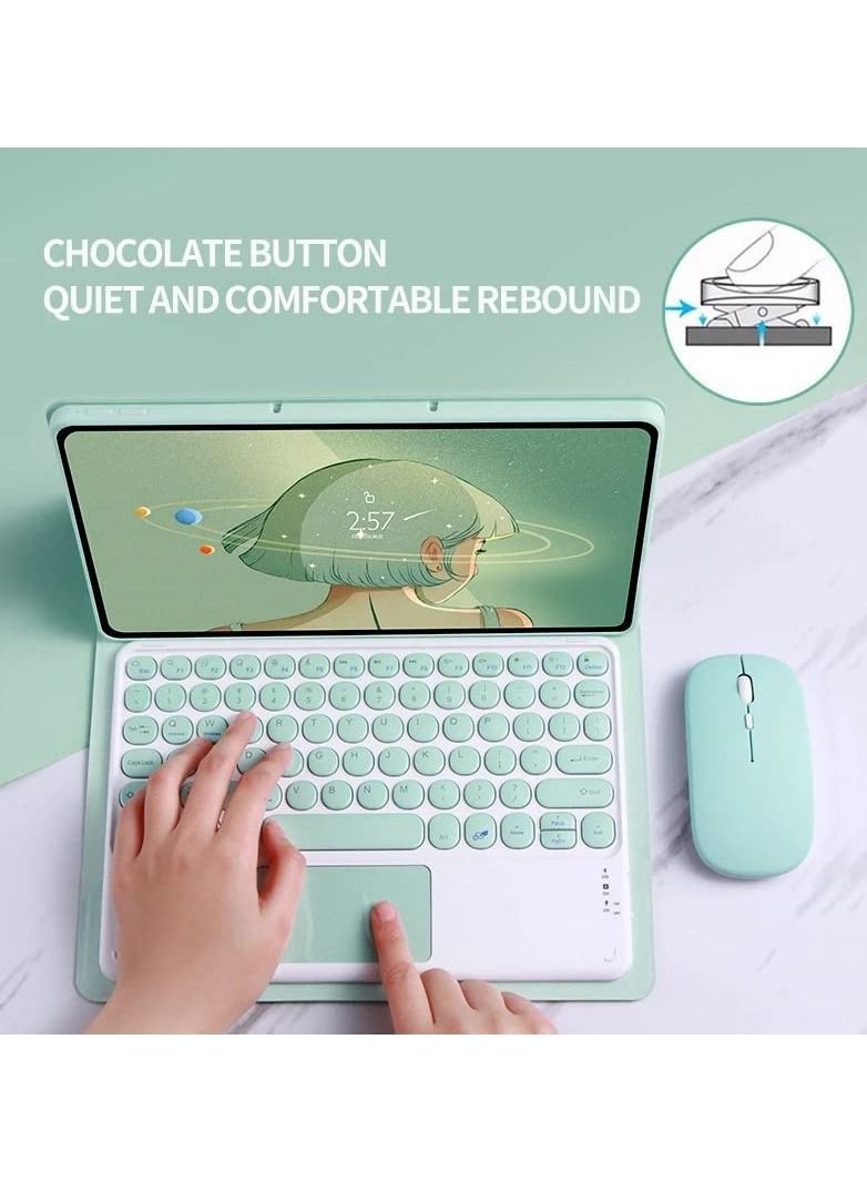 Tablet Keyboard Case for Mi pad 5/Pad 5 Pro, Wireless Bluetooth Mouse Cover Pad 5Pro 2021 Luopan Tab Covers - Image 4