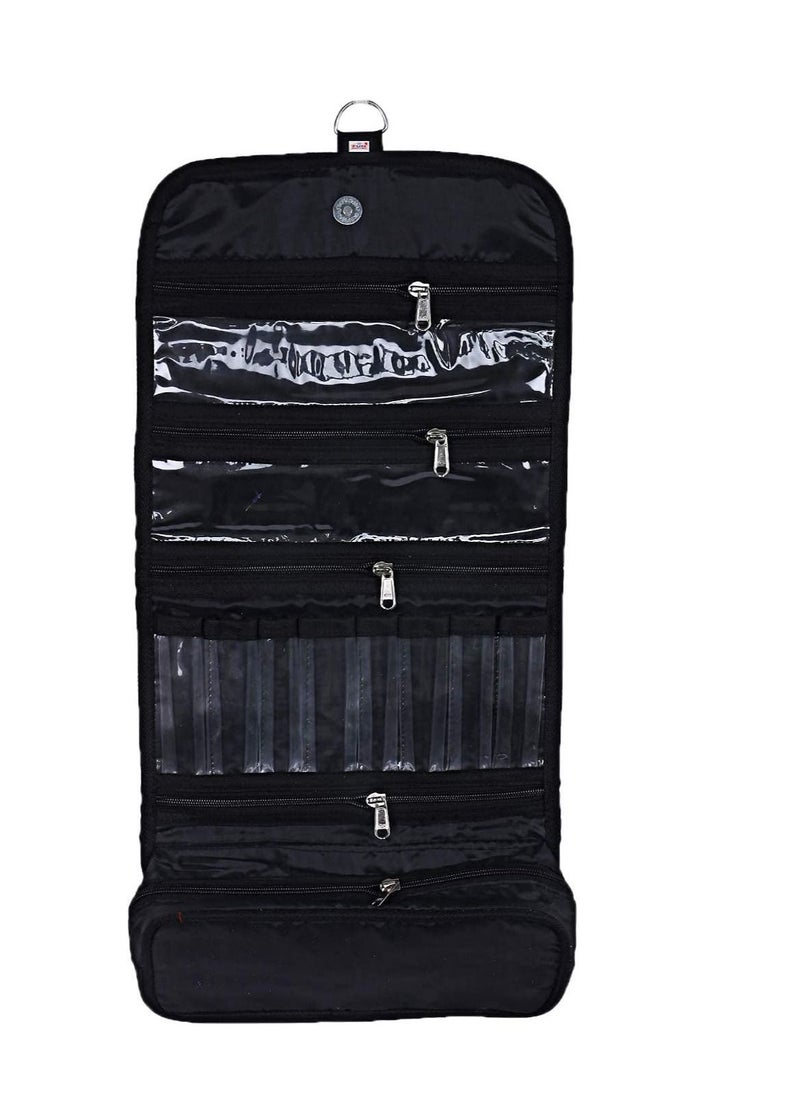 erorex - Hanging Jewellery Organizer with Multi Pockets Black - Image 1