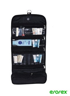 Hanging Jewellery Organizer with Multi Pockets Black