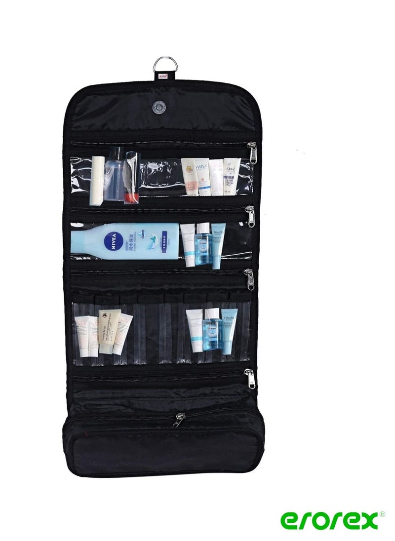 erorex - Hanging Jewellery Organizer with Multi Pockets Black - Image 1