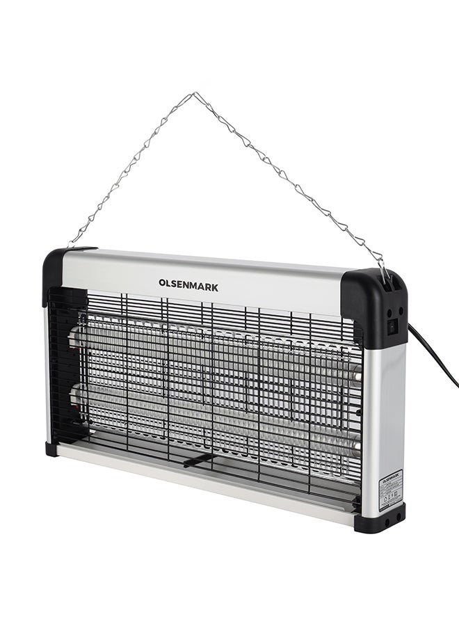 Olsenmark Electric Insect Killer- Automatic Pest and Fly Killing Machine, Energy Saving- Natural and Chemical Free, Advanced Technology with Low Power Consumption 30 W OMBK1512 White/Light Blue - Image 1