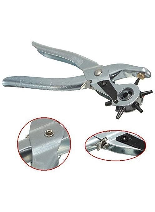 Rangwell Rangwell MultiFunction Leather Hole Punch Tool Eyelet Pliers Button Setter Tool KitSteel Pack Off 2  - Image 3