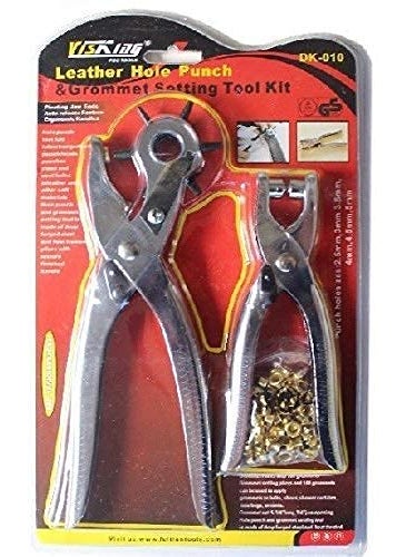 Rangwell Rangwell MultiFunction Leather Hole Punch Tool Eyelet Pliers Button Setter Tool KitSteel Pack Off 2  - Image 2