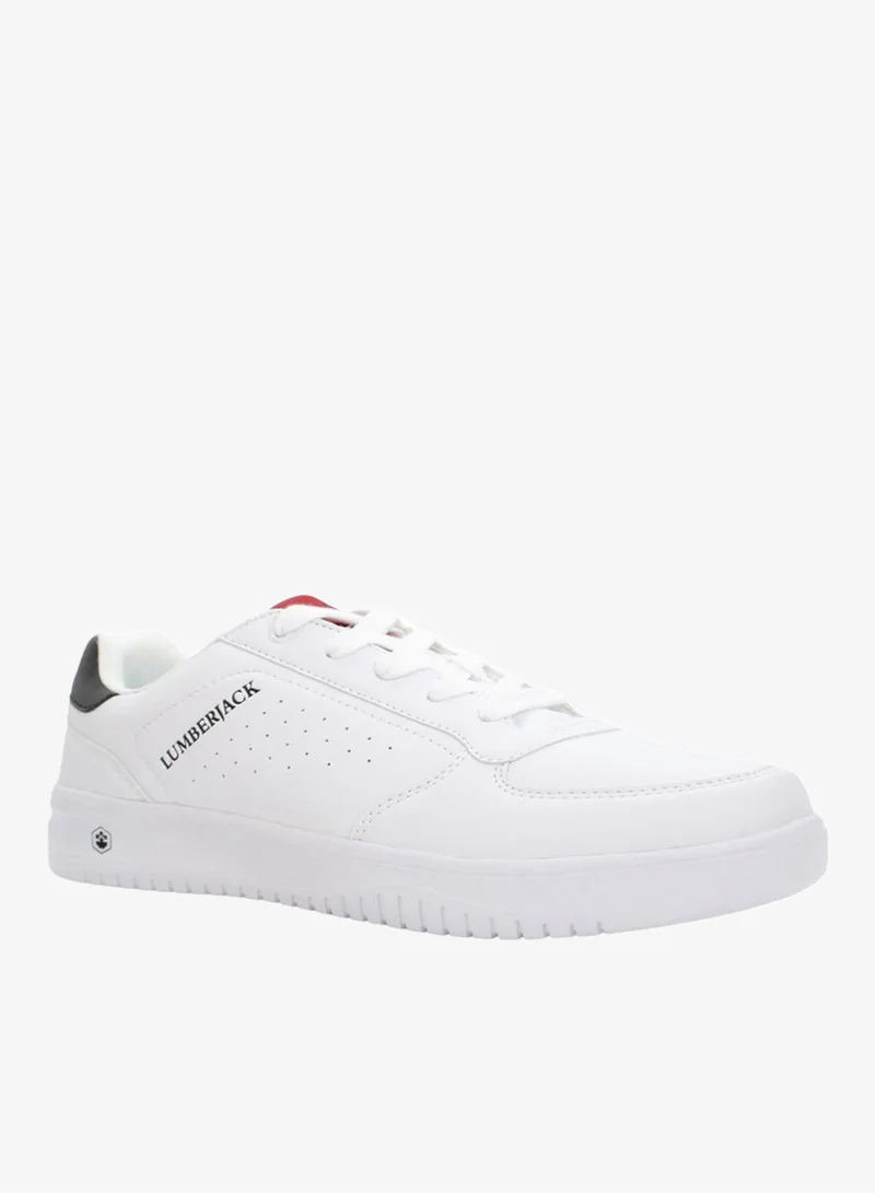 LUMBERJACK Lumberjack Men’s Udemy Sneakers – White Casual Shoes with Cushioned Sole & Lace-Up Comfort