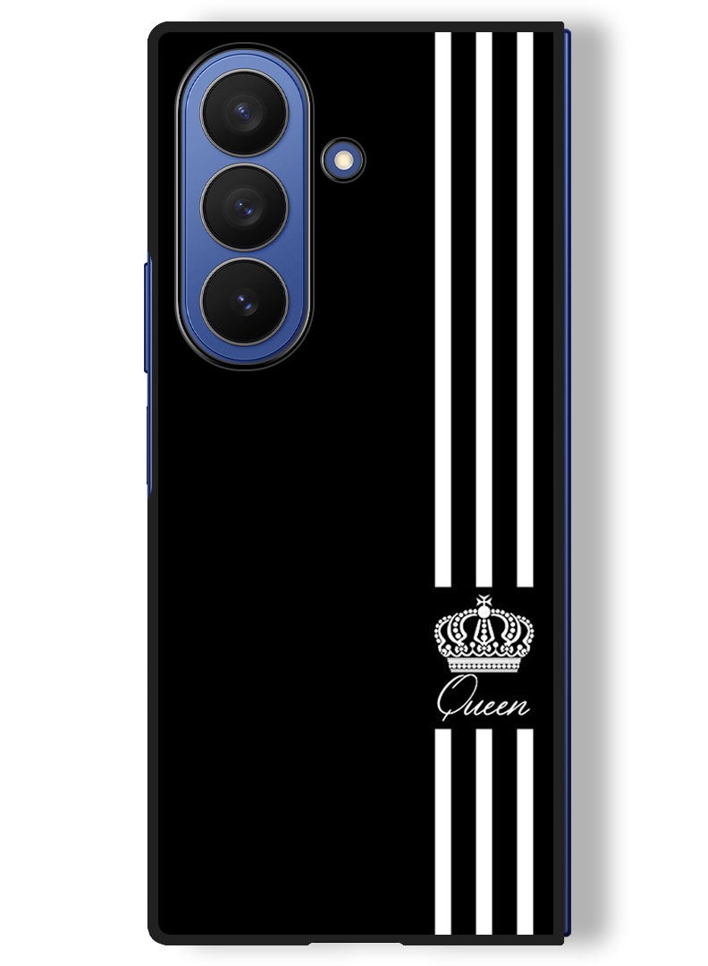 Theodor Case Compatible with Samsung Galaxy Z Fold 7 - 8 Inch Protection Shockproof Bumper Cover Queen Crown - Image 1