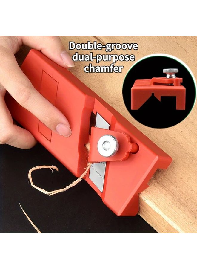 Manual 45 Degree Angle Trimmer V Shaped Groove Edge Chamfer Tool For Wood Concrete 1pc - Image 2