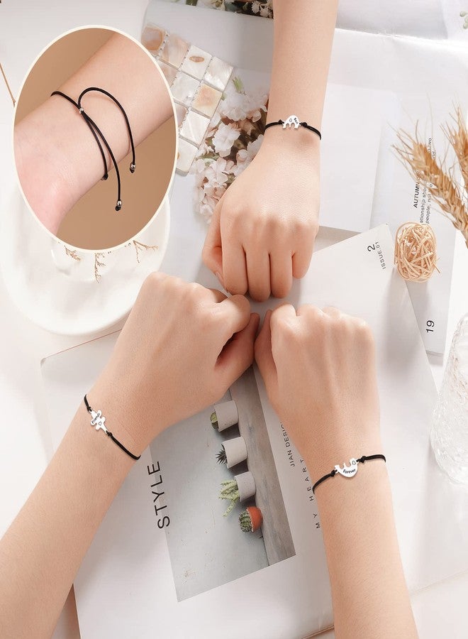 Tarsus Friendship Bracelets for 3, BFF Best Friend Bracelet for 3 Matching Jewelry Birthday Christmas Galentines Day Gifts for Women Girls - Image 2