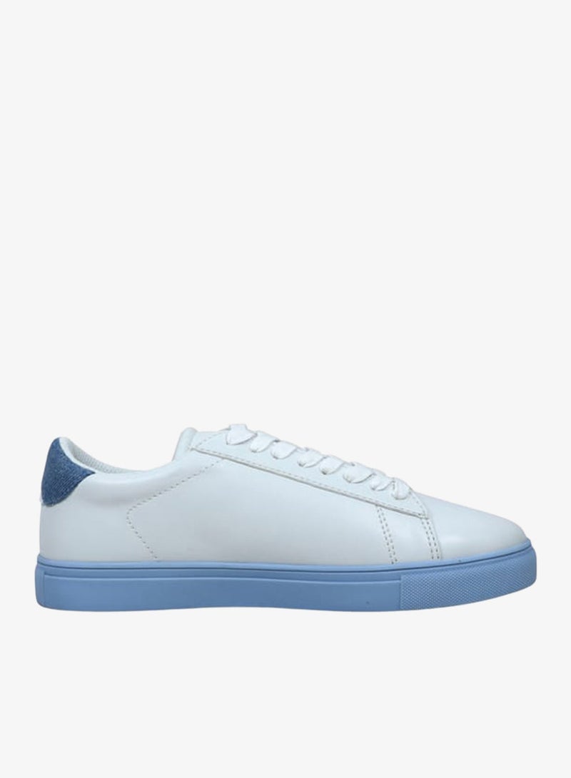 GAP Women's Panelled Sneakers with Lace-Up Closure - MEMPHIS - Image 1