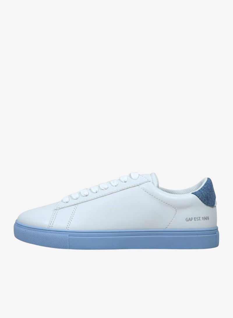 GAP Women's Panelled Sneakers with Lace-Up Closure - MEMPHIS - Image 2