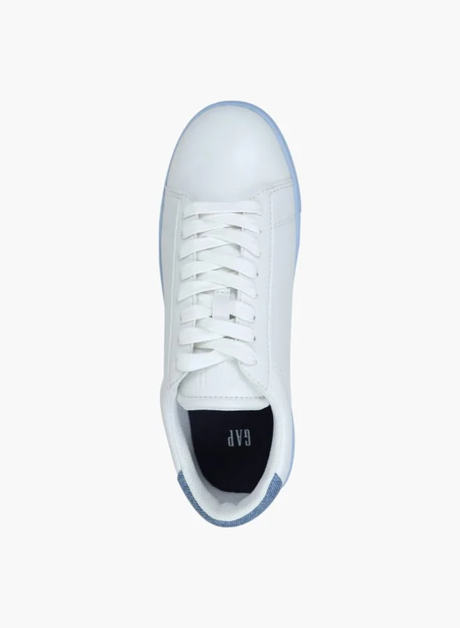 GAP Women's Panelled Sneakers with Lace-Up Closure - MEMPHIS