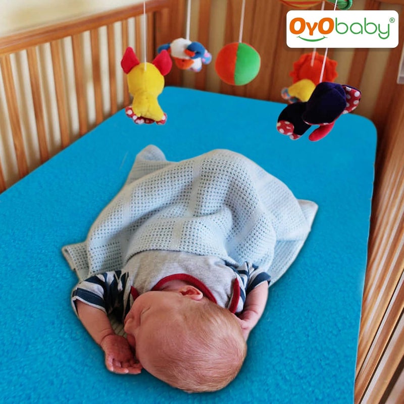 OYO BABY OYO BABY Waterproof Mattress Protector Sheet for Kids and Adults Medium 100cm x 70cm Firoza - Image 2