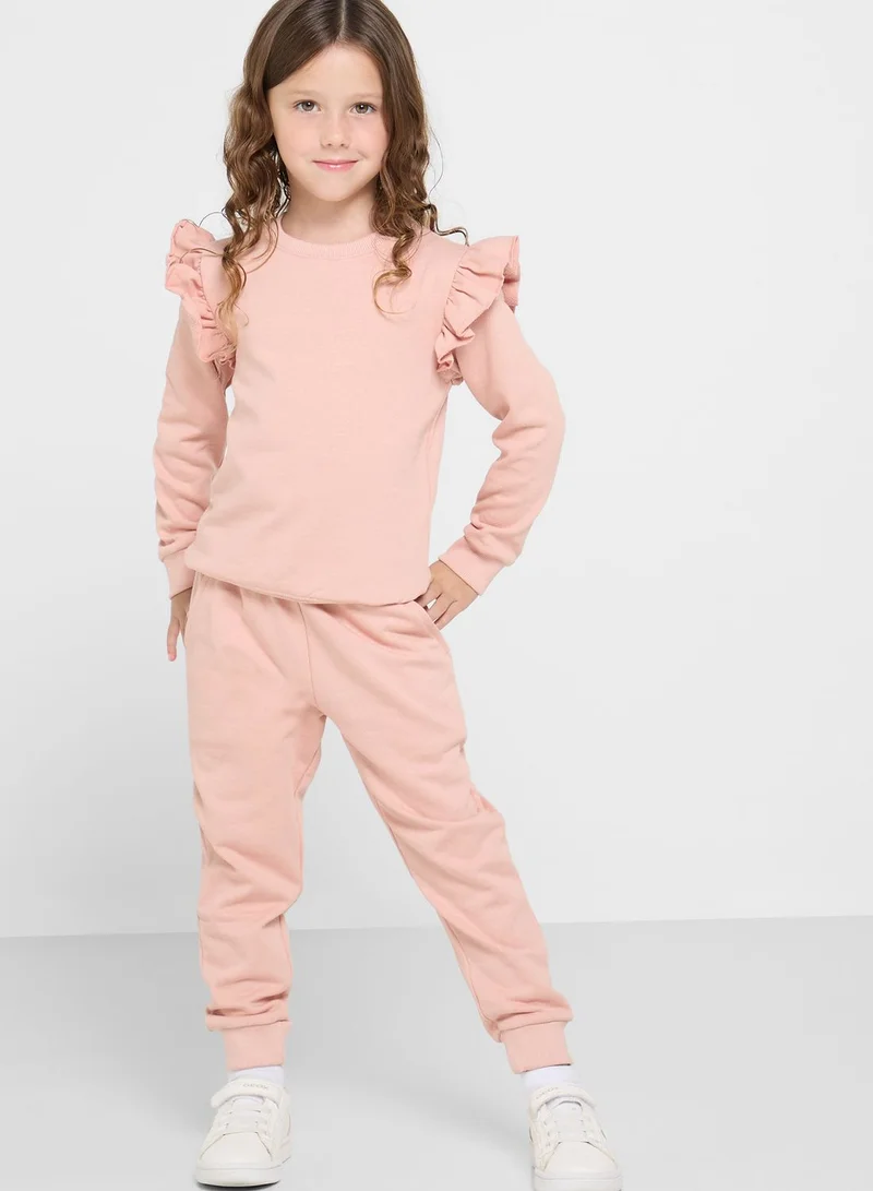 Pinata Sweatshirt With Frills & Joggers Set