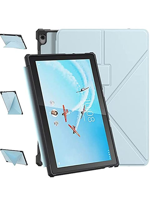 Case for Lenovo Tab M10 HD TB-X605 / TB-X505 10.1-inch tablet, Multi-Viewing Angles Horizontal and Vertical Angles, Soft TPU Case with Automatic Wake/ Sleep function (Sky Blue)
