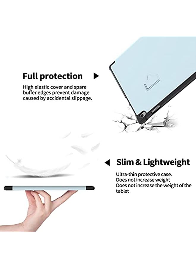 erorex - Case for Lenovo Tab M10 HD TB-X605 / TB-X505 10.1-inch tablet, Multi-Viewing Angles Horizontal and Vertical Angles, Soft TPU Case with Automatic Wake/ Sleep function (Sky Blue) - Image 1