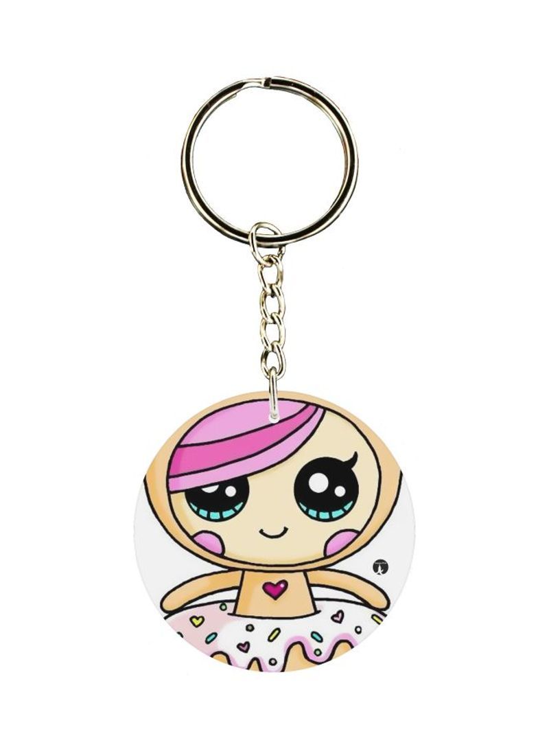Cartoon Printed Keychain