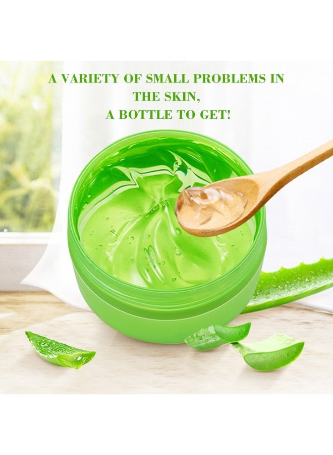 Disaar 300ml Natural Aloe Vera Gel for Face & Body, Soothing & Moisturizing 99% Aloe Vera Gel, Oil Control Deep Cleansing Brightening Skin Tone, Shrinking Pores Natural Extracts Infused Face Cream Gel - Image 2