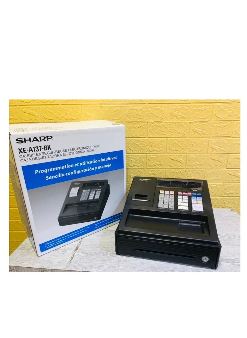 SHARP SHARP XE-A137-BK ELECTRONIC CASH REGISTER - BLACK  - Image 2