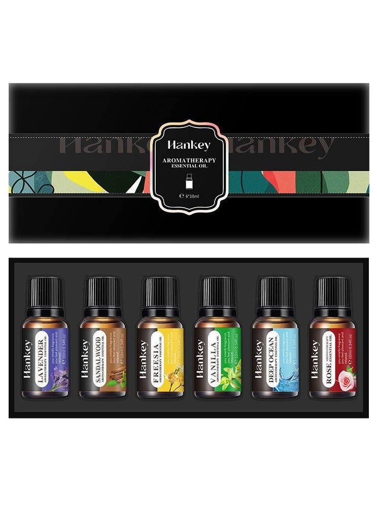 HANKEY 6-PCS Premium Aromatherapy Essential Oil Set, Plant Extract 10ml*6 - Image 1