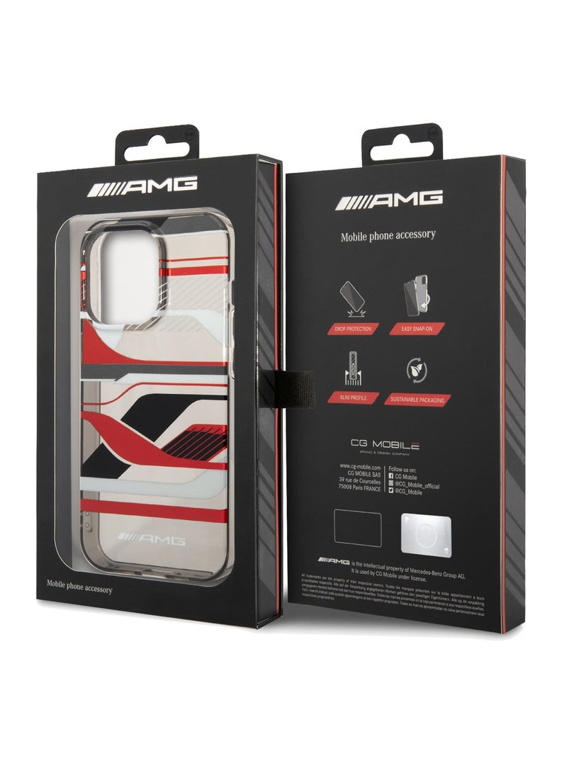 AMG Transparent PC/TPU Case With Expressive Graphic Design For iPhone 14 Pro - Black - Image 3