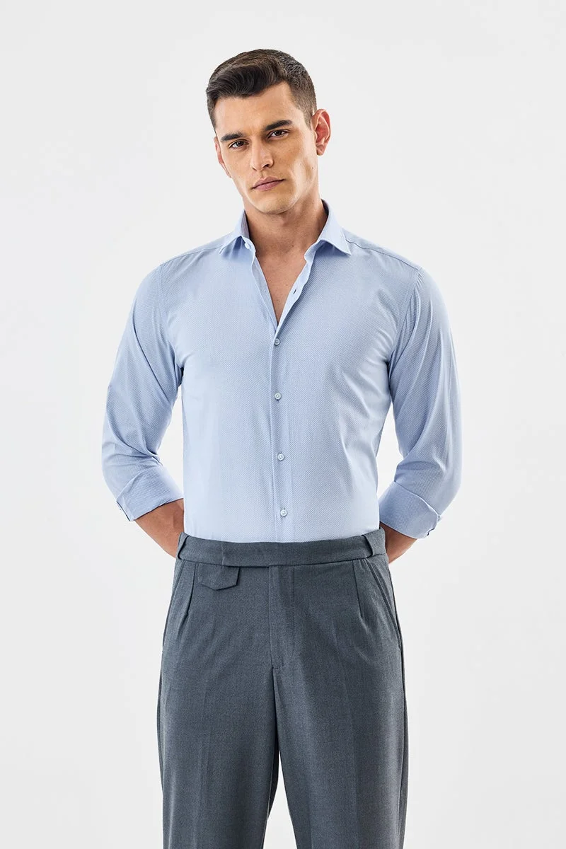 سنيتش قميص قطني فاخر بقصة ضيقة